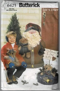 Butterick 6425 Porch Santa & Reindeer UNCUT FF - Picture 1 of 1