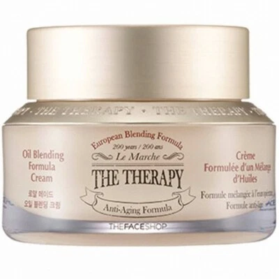 Crema mezcladora de aceite The Face Shop The Therapy 1,7 OZ suavizante antienvejecimiento K belleza Foto 1 de 4