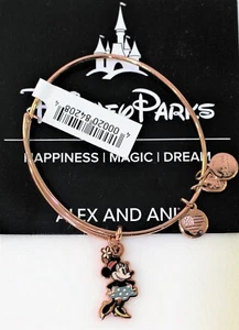 Disney Alex and Ani Minnie Mouse Bracelet Classic Polka Dots Bangle - Picture 1 of 3