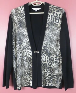 SC001244- EXCLUSIVELY MISOOK Women's Polyester Acrylic Cardigan Animal Size XL - Picture 1 of 9