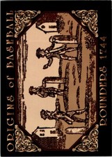 1994 ORIGINS OF BASEBALL - #3 ROUNDERS 1744