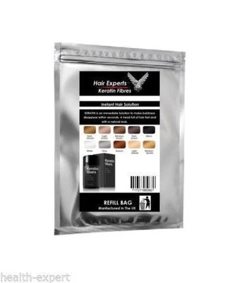 HAIR EXPERTS Hair Building Fibres | Hair Loss & Balding |100% Natural Keratin | 4 Shades