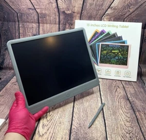 15 Inch LCD Writing Tablet Scribble Boards Adults L Kids Drawing Office Messages - Photo 1/19