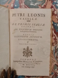 Casella Primis Italiae colonis 1606 Tuscia Etruria Aquila storia antica Etruschi - Foto 1 di 12
