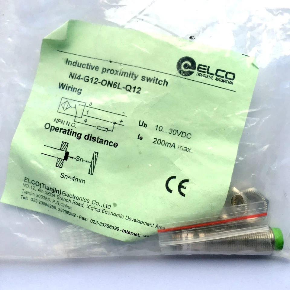 1PC New For ELCO Proximity Switch NI4-G12-ON6L-Q12 GHY - Image 1 of 1