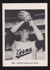 1958-65 JAY PUBLISHING Bill Dailey  TWINS  5x7 PICTURE PACK PHOTO  VG-EX  A