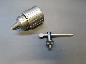 Jacobs No. 34 drill chuck W/key 0-1/2" capacity - Picture 1 of 10
