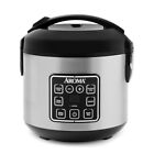 AROMA Digital Rice Cooker, 4-Cup (Uncooked) / 8-Cup (Cooked), Steamer, Grain ...