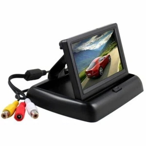 MONITOR A SCOMPARSA 4.3" POLLICI PER TELECAMERA RETROMARCIA PARCHEGGIO AUTO - Foto 1 di 2