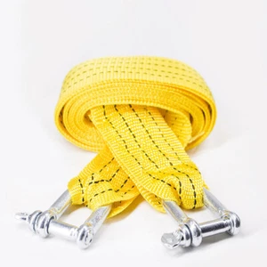 16.4ft 5 Tons Car Tow Cable Towing Strap Rope With 2 Hooks Heavy Duty Emergency - Picture 1 of 3