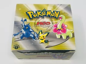 Empty Pokemon Booster Box 1st Edition Neo Genesis Set Display English - Picture 1 of 11