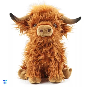 Cuddly Highland Cow Soft Toy Teddy Plush Toys Doll Gift 9.5'' 28cm - Picture 1 of 4