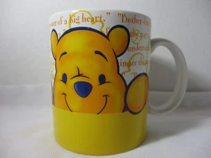 DISNEY Winnie the Pooh & Piglet Coffee Mug Cup Friendship Official Disney EUC - Picture 1 of 6