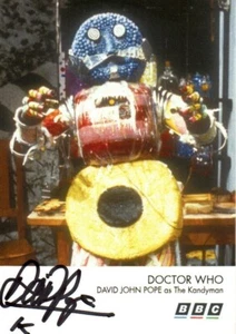 Doctor Who Autograph: DAVID JOHN POPE Genuine Signed Retro Style Cast Card - Picture 1 of 1
