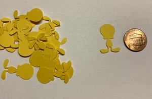 LOONEY Tunes TWEETY Bird 60pz Punchini DieCut Scatter da Tavolo CakeTopper Confetti - Foto 1 di 1