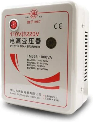 110V to 220V StepUP Voltage Converter Power Adapter Transformer 1000W Purecopper - Image 1 of 4