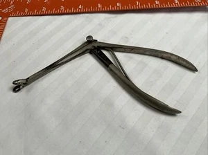 Vintage H. Windler Pinch-type Forceps, 7.5”, DRGM 2, Angled #SH - Picture 1 of 11