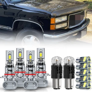 For GMC C10 C/K Sierra 1994-98 LED Headlight Turn Signal Side Marker Light Bulbs - Picture 1 of 12