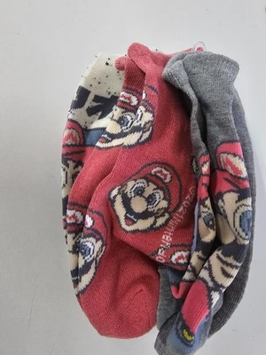 New 3 Pack Nintendo Super Mario Character Casual Ankle Socks Shoe Size 6-12 - Image 1 of 2