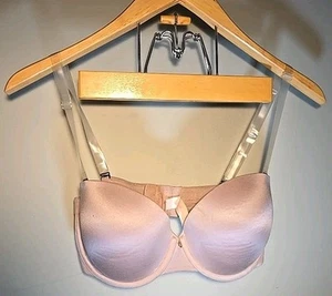 VICTORIA'S SECRET Nude Body by Victoria Lined Strapless Underwire Bra Sz 34DD - Picture 1 of 7