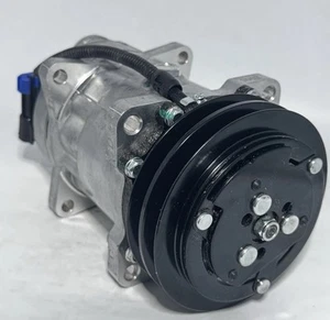 A/C Compressor w/ 8 Groove Pulley for Freightliner FC70 FL50 FS65 MB60 SD7H15 - Picture 1 of 6