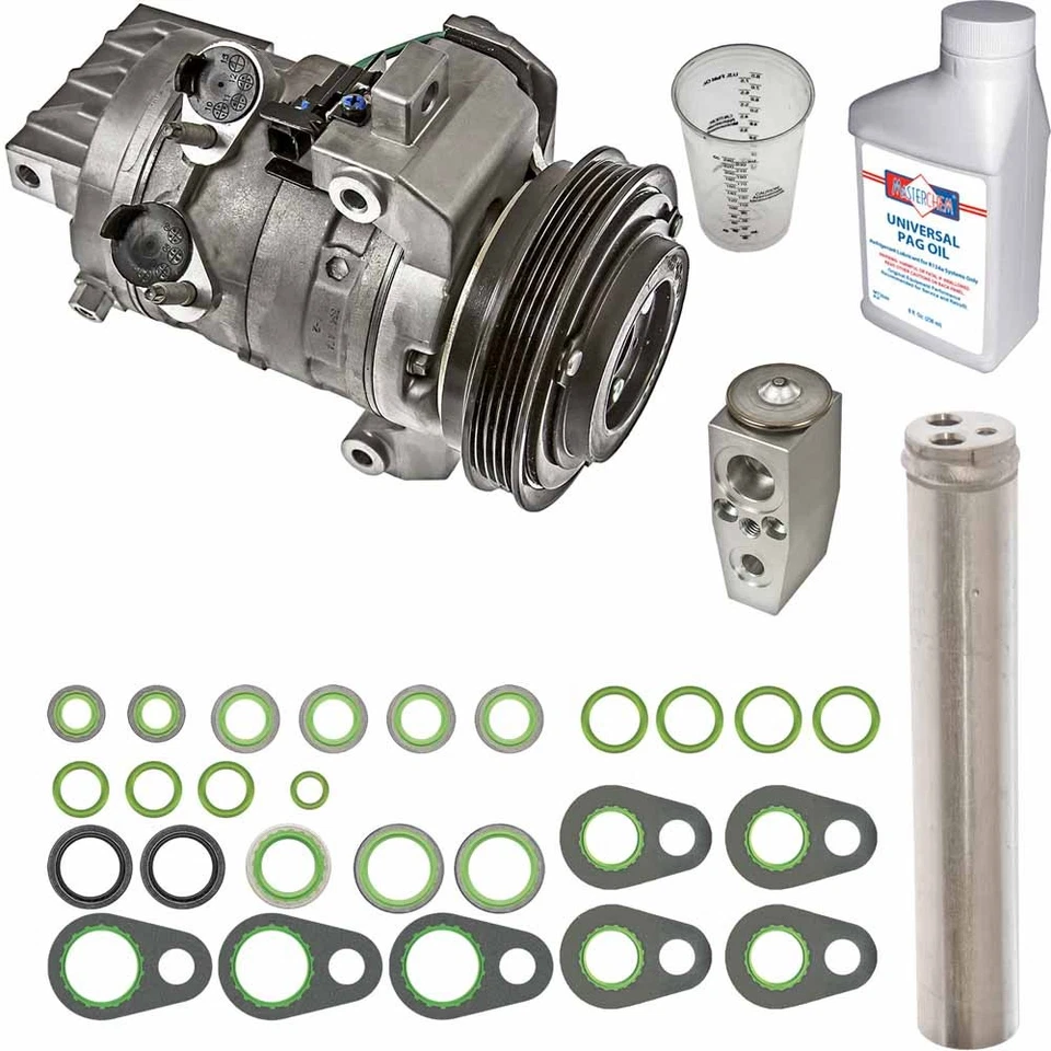 For Ford Mustang 2011-2014 Omega AC Compressor w/ A/C Repair Kit GAP - Image 1 of 1