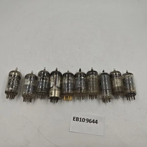 Lot of 10 Mixed Vacuum Tubes - Used, Working, Vintage Audio Parts - Foto 1 di 14