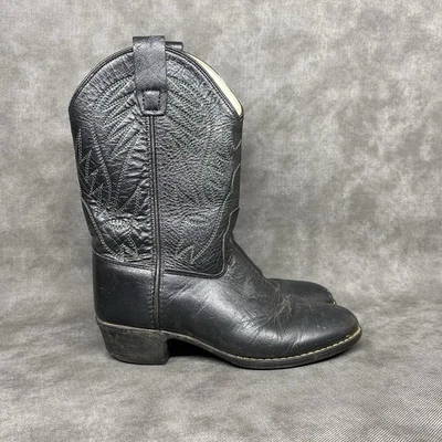 Ковбойские сапоги вестерн JAMA PRODUCT молодежный размер 2,5 черная кожа - Изображение 1 из 4
