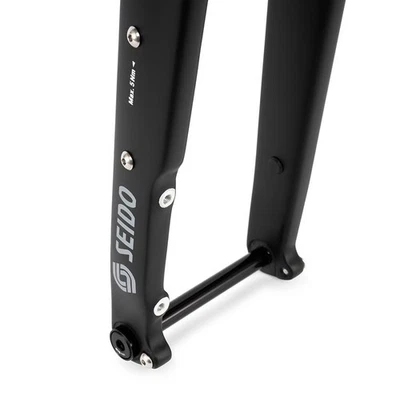 Seido RGT Carbon Gravel Fork 700C/27.5" Flat Mount, 12x100mm TA, Light Cable - Image 1 of 4
