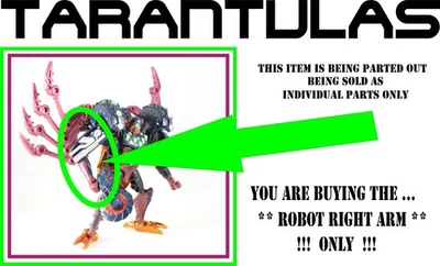 TRANSFORMERS BEAST WARS / TRANSMETALS _ TARANTULAS _ ** ROBOT RIGHT ARM ** - Image 1 of 2