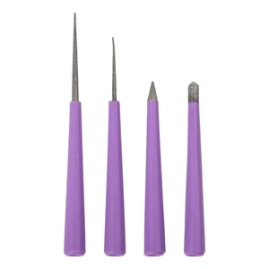 Bead Hole Expander Toolset 4pc Emery Needles Designed to Work Smoothly - Picture 1 of 12