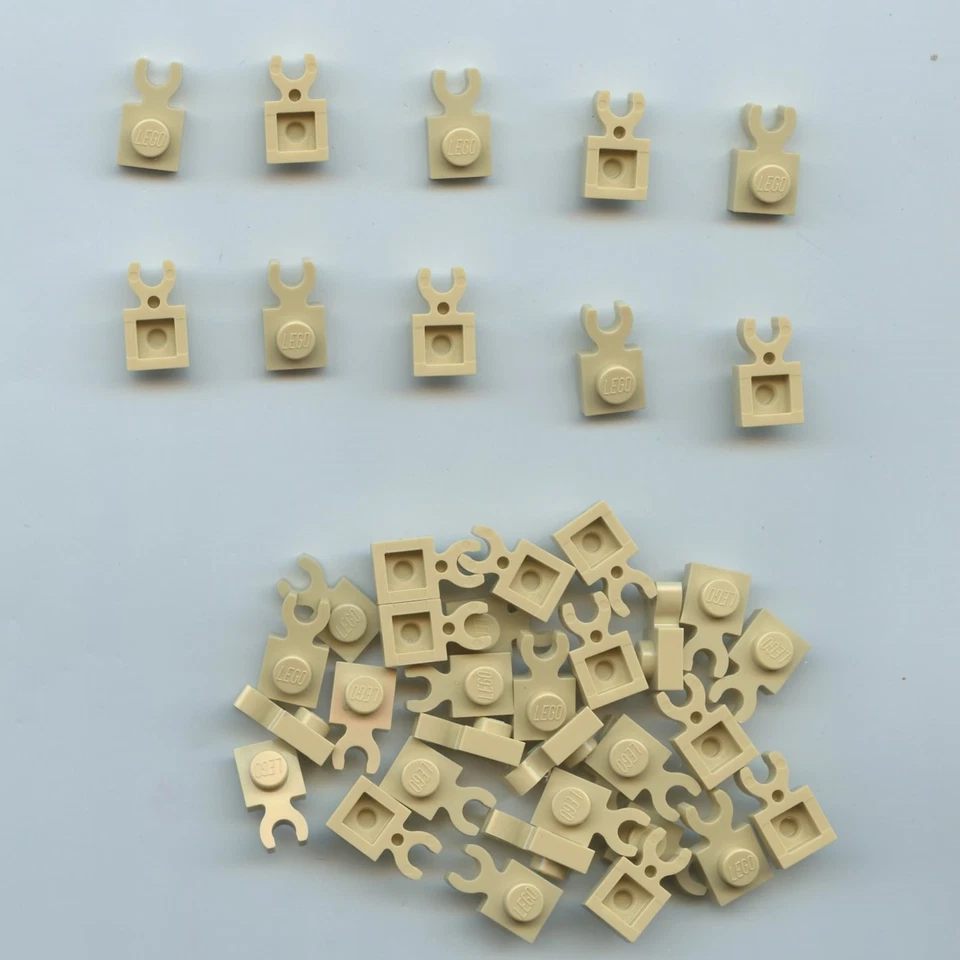 Lego 4085d Reddish Brown Plate Modified 1 with Open O Clip Thick 6337003