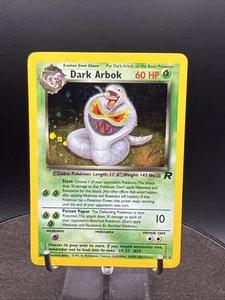 Pokémon TCG Dark Arbok 2/82 Team Rocket Holo SWIRL - Picture 1 of 24