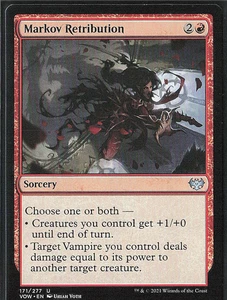 2021 Magic: The Gathering Gaming Innistrad: Crimson View Markov Retribution #171 - Foto 1 di 2