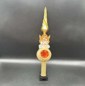 2001 CHRISTOPHER RADKO ANGEL SPIRE FINIAL 01-0146-0 ITALIAN TREE TOPPER ANGEL 14 - Picture 1 of 22