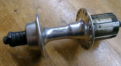 Vintage Shimano Deore DX Rear Hub FH-M650 36 Hole Cassette MTB  135mm OLD w/ QR - Image 1 of 4