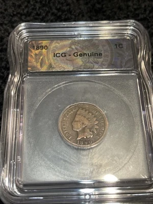 1890 Icg Indian Head Penny - Image 1 of 2