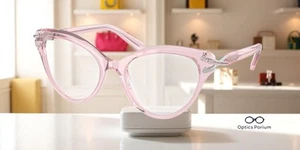 Lente de demostración rosa transparente SWAROVSKI SK2030 3001 55 mm para mujer - Imagen 1 de 3