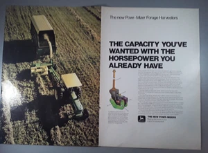 Recogedoras de forraje John Deere Powr-Mizer 1979 original anuncio de revista de 2 páginas - Imagen 1 de 1