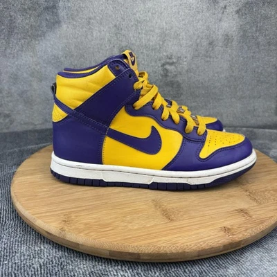 Nike Dunk Zapatos Altos Juveniles Talla 4Y Lakers Baloncesto DZ4454-500 Tenis Foto 1 de 4
