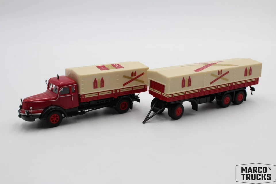Herpa Krupp Titan drawbar truck "Niederegger" No. 278577 1:87 /H25908 - Image 1 of 1