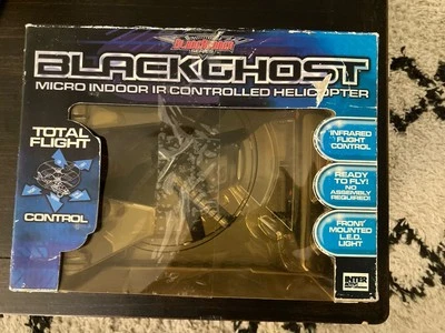 Black Ghost Micro Indoor IR Controlled Helicopter Blade Runner Series Rare - Image 1 of 4
