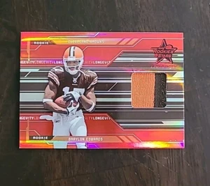 2005 Rookies & Stars Longevity Braylon Edwards RC GU Jersey Ruby /99 #255 Browns - Picture 1 of 2