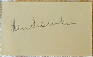 Winner of 5 OPEN Golf Championships Australian Peter Thomson Signed Index Card - Imagen 1 de 1
