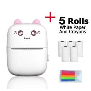 Mini Pocket Thermal Printer Bluetooth Mobile Phone Photos Label Printing-Machine - Photo 1/8