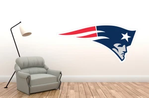 Wall Decal New England Patriots Logo - NFL Decor Vinyl Art Mural Sport Sticker - Picture 1 of 2