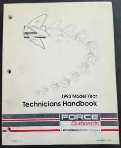 1993 Force Outboards Model Year Technicians Handbook - Picture 1 of 8