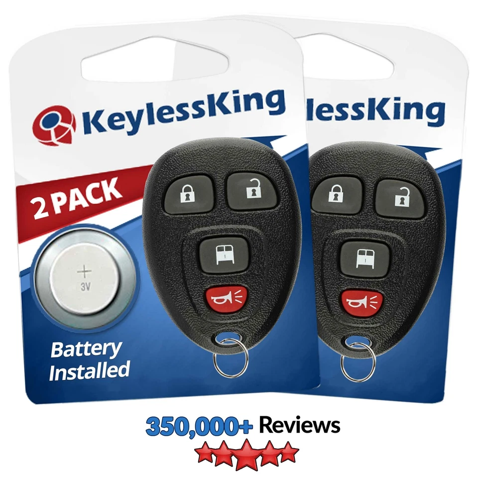 2 Replacement Key Fob Remote for 2007-2017 Chevrolet Express GMC Savana 20877108 - Image 1 of 4