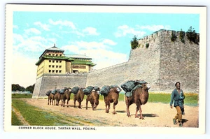 Kamele Eckblock Haus Tatarenmauer Peking China Postkarte C139a - Bild 1 von 2