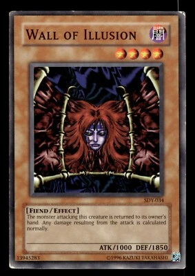 Tarjeta común Yugioh Wall of Illusion SDY-034 Foto 1 de 2